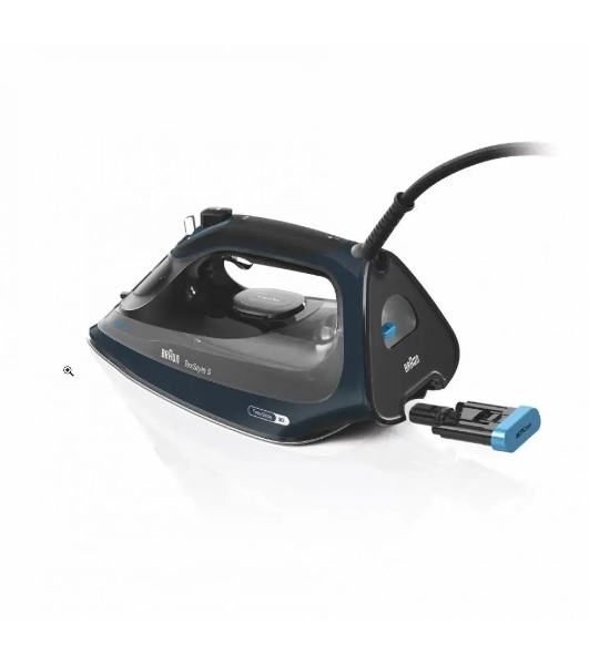 Утюг Braun SI9682DB черный/синий, 3200 Вт, 60 г/мин, 260 г/мин, 330 мл