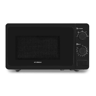 Микроволновая печь Hyundai HYM-M2010 черный, 20 л, 700 Вт, переключатели - поворотный механизм
