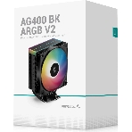Кулер для процессора DEEPCOOL AG400 BK ARGb V2 черный 120мм алюминий+медь 2100rpm 31.6db 4-pin 220W 154мм, фото10