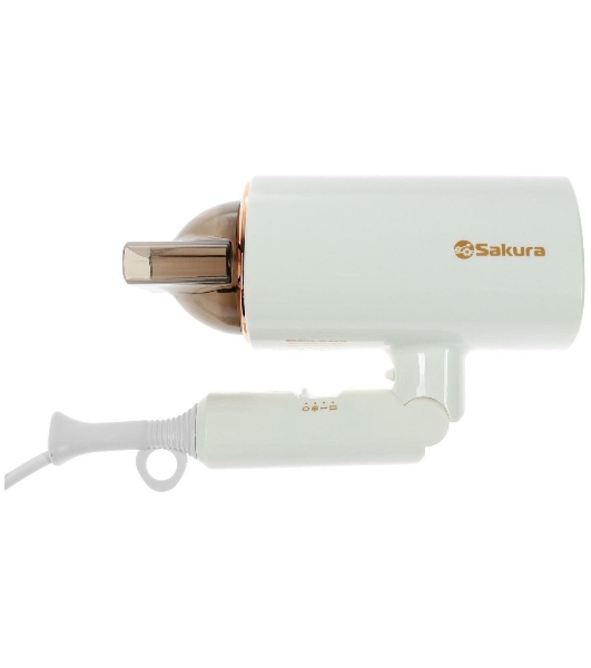 Фен SAKURA SA-4043W белый, 2000 Вт, компактный