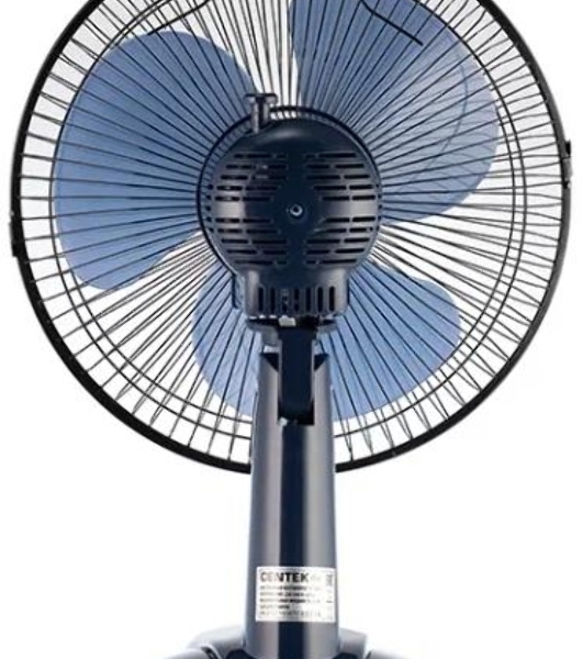 Вентилятор Centek CT-5006 синий, настольный, 25 Вт, 2 скорости, 23 см