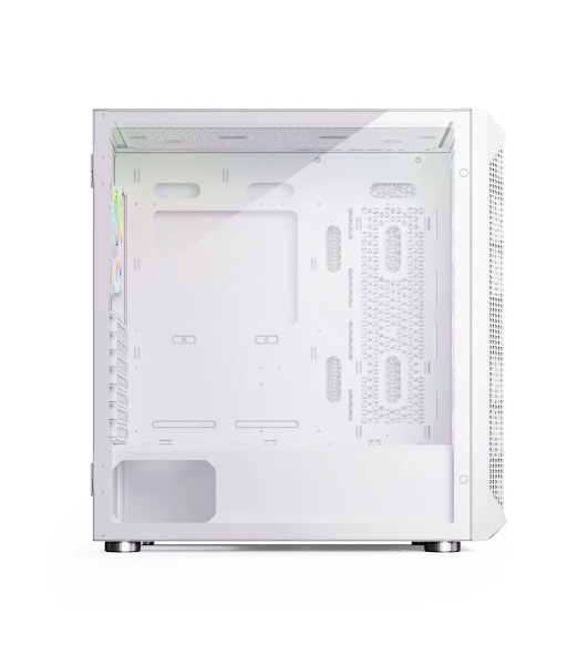Компьютерный корпус ABR Quantum белый (1хUSB Type-C, 2хUSB 2.0, HD Audio, 4xRGb Fan, ATX, E-ATX)