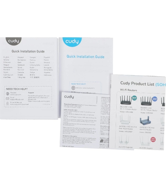 Бесшовный Mesh роутер Cudy M1800(3-Pack) AX1800 10/100/1000BASE-TX белый (упак.:3шт)