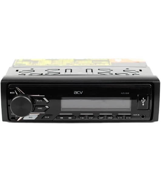 Автомагнитола ACV AVS-811R, 1 DIN, USB Type-A, AUX, съёмная панель