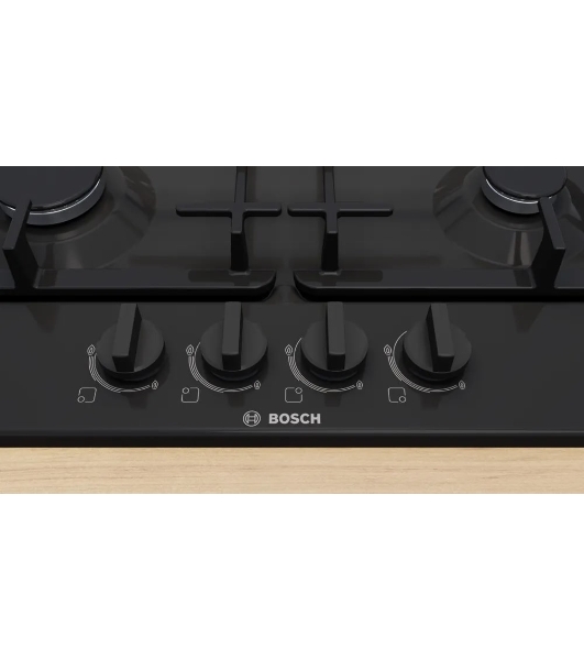 Газовая варочная панель Bosch PGP6B6K90R черный