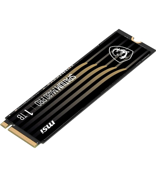 Накопитель SSD MSI SPATIUM M480 PRO, 1000Gb, M.2 2280, PCIe 4.0 x4, NVMe, R/W 7400/6000