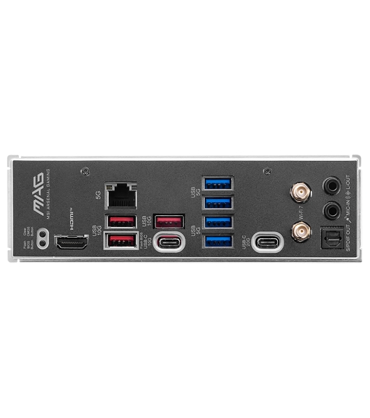 Материнская плата MSI MAG B850M MORTAR WIFI, AM5, AMD B850, 4xDDR5, 4xSATA, 3xM.2, 1xPCIe 5.0 x16, 1xPCIe 4.0 x4, 1xHDMI, 1x5Gb LAN, Wi-Fi 7, Bluetooth 5.4, 1xUSB-C 40Gbps, 1xUSB-C 20Gbps, 5xUSB-A 10Gbps, 2xUSB-A 5Gbps, 4xUSB-A 2.0, 1xS/PDIF, 2x3.5 мм, 7.1, mATX