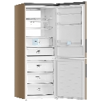 Холодильник Haier C4F744CGGU1 золотистый двухкамерный 303/136л морозилка снизу, No Frost, фото5