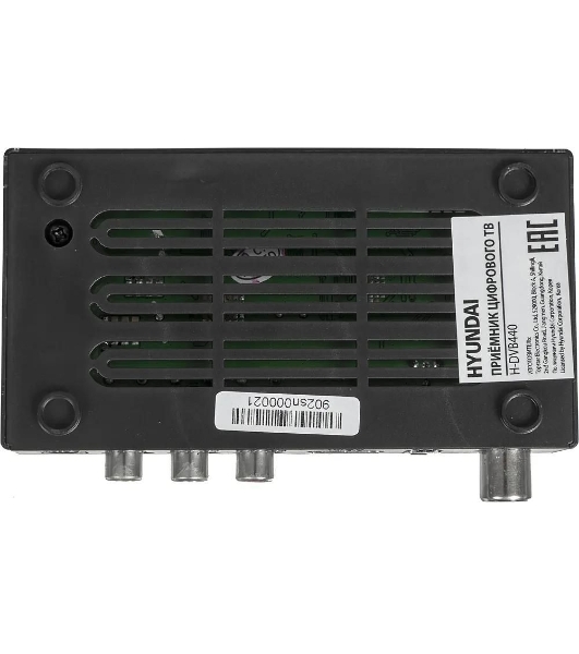 Приставка для цифрового ТВ Hyundai H-DVB440 черный, DVB-T2, DVB-T, DVB-C, HDMI, USB 2.0 x2
