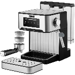 Кофеварка рожковая Rondell RDE-1106 серебристый, исп. кофе - молотый, 1.6 л, 850 Вт, 20 бар, фото2