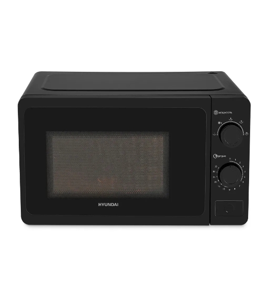 Микроволновая печь Hyundai HYM-M2010 черный, 20 л, 700 Вт, переключатели - поворотный механизм