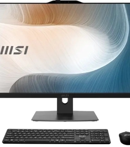 Моноблок MSI Modern AM272P 1M-687XRU 27' Full HD Core 7 150U (1.8) 32Gb SSD 1Tb Graphics noOS GbitEth WiFi BT 120W клавиатура мышь Cam черный 1920x1080 (9S6-AF8231-687/9S6-AF8231-1023)