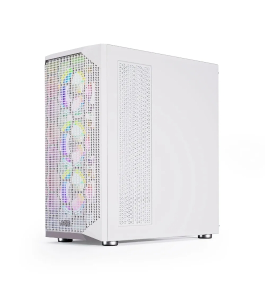 Компьютерный корпус ABR Quantum белый (1хUSB Type-C, 2хUSB 2.0, HD Audio, 4xRGb Fan, ATX, E-ATX)