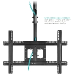Потолочный кронштейн ONKRON N1L для телевизора 32'-80' потолочный телескопический, черный, фото7