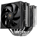 Кулер для процессора Thermalright Royal Pretor 130 (4-pin PWM, 158мм, Ni/Cu, 6x6мм, 1x120+1x130мм, 80.45CFM/81.88CFM, 29.4dBA/28.3dBA, 2150PM/1750RPM, S: 1200, 1700, 1851, 2011, 2066, 115X, AM4, AM5, silver, black), фото 1