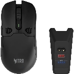 Мышь беспроводная Acer Nitro OMR404 черный, 6400 dpi, радиоканал, Bluetooth, USB, кнопки - 6, фото 1