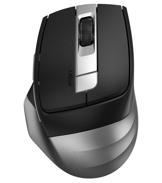 Мышь беспроводная A4Tech Fstyler FB35C серый/черный, 2000 dpi, радиоканал, Bluetooth, USB, кнопки - 6