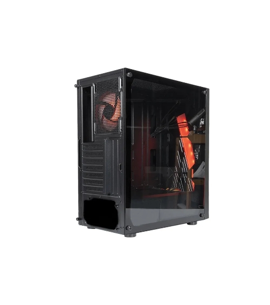 Компьютерный корпус ATX Eurocase A39 ARGb черный без БП закаленное стекло USB 3.0