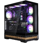 Компьютерный корпус ZALMAN P40 NAMU, ATX, черный, WINDOW, WOODEN ELEMENTS, 2xCombo(2.5” or 3.5”), 1xUSB TYPE-C, 2xUSB 3.0, SIDE 3x120мм ARGb, REAR 1x120мм ARGb, фото2