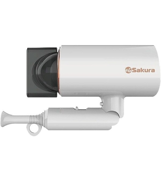 Фен SAKURA SA-4043W белый, 2000 Вт, компактный
