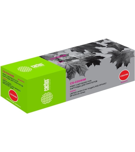 Картридж лазерный Cactus CS-C054HM пурпурный (2300 стр.) для Canon LBP 621Cw/623Cdw/641Cw/643Cdw