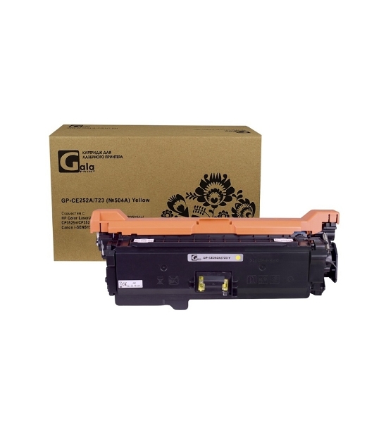 Картридж лазерный GalaPrint GP-CE252A/723 (№504A) желтый (7000 стр) для HP Color LaserJet CP3520/CP3525/CP3525dn/CP3525n/CP3525x/CM3530/CM3530fs/Canon i-SENSYS/LBP7750/LBP7750Cdn