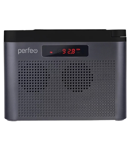 Радиоприемник цифровой PERFEO ТАЙГА FM+ 66-108МГц/ MP3/ встроенный аккум,USB/ серый (I70GR) PF_C4941