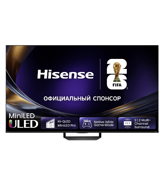 Телевизор Hisense 55' 55U7S PRO  угольно-серый/черный Mini LED 4K UHD 165Hz Smart TV 3GB/8GB