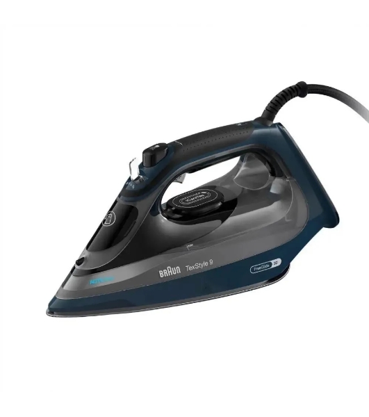 Утюг Braun SI9682DB черный/синий, 3200 Вт, 60 г/мин, 260 г/мин, 330 мл