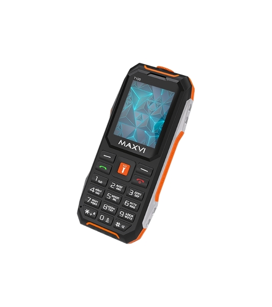 Мобильный телефон Maxvi T100 оранжевый