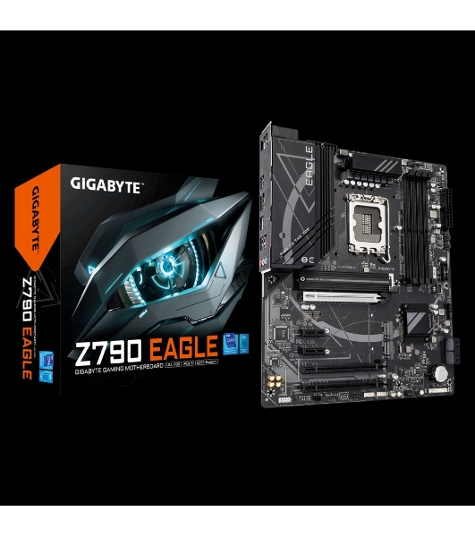 Материнская плата Gigabyte Z790 EAGLE, LGA 1700, Intel Z790, 4xDDR5, 4xSATA, 3xM.2, 1xPCIe 5.0 x16, 1xPCIe 4.0 x4, 1xPCIe 3.0 x1, 1xHDMI, 1xDP, 1x 2.5Gb LAN, 4xUSB-A 3.2 Gen 1, 1xUSB-A 3.2 Gen 2, 2xUSB-A 2.0, 1xUSB-C 3.2 Gen 2, 3x3.5 мм, 7.1, ATX