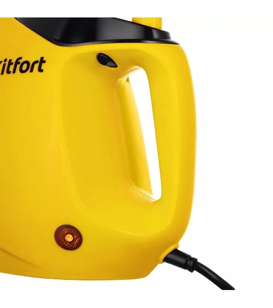 Пароочиститель ручной Kitfort КТ-9140-1 1050Вт черный/желтый