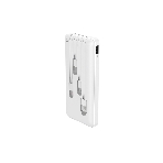 Портативный аккумулятор Powerbank Perfeo ABSOLUTE 10000mah In Micro usb,USB/Out USB,Micro usb,Type-C,Lightning, 2.1А/белый (PF_B4879), фото5