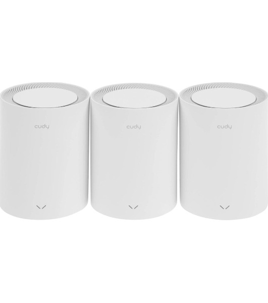 Бесшовный Mesh роутер Cudy M1800(3-Pack) AX1800 10/100/1000BASE-TX белый (упак.:3шт)