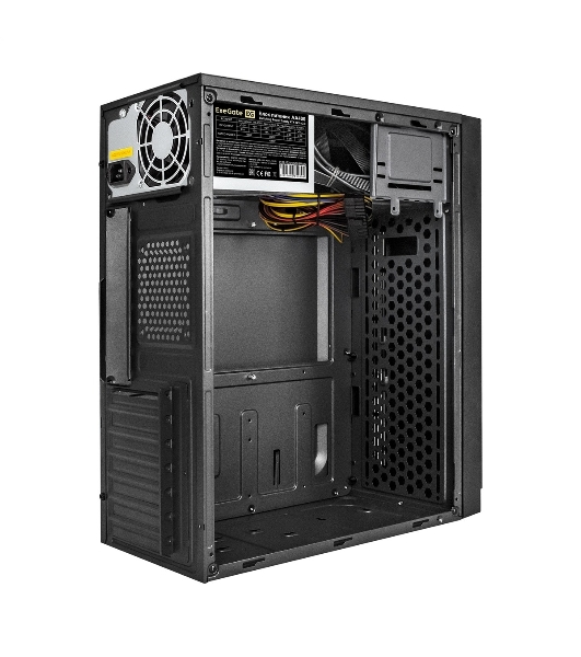 Компьютерный корпус Miditower ExeGate AA-442U2-AA400 (ATX, AA400 8 см, 1хUSB+2хUSB 3.0, аудио, черный)