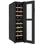 Винный шкаф ZÜGEL ZTWF181DB черный, 49 л, 2 отсека, 18 бут., фото8