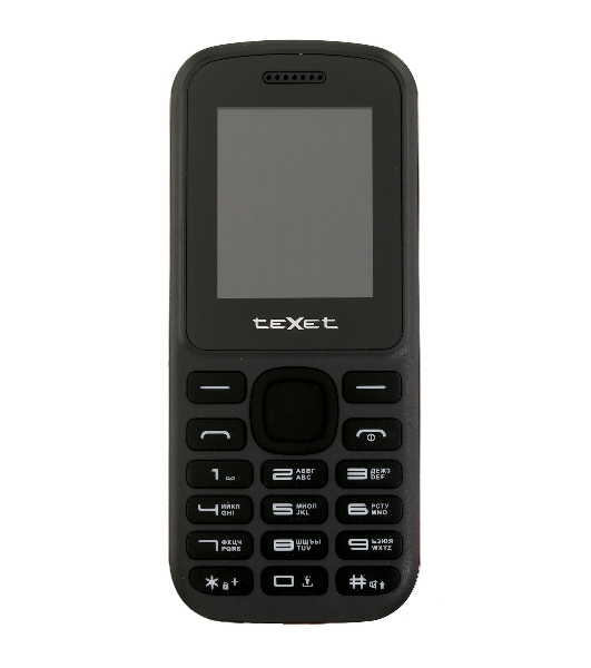 Мобильный телефон teXet TM-130 черный-красный