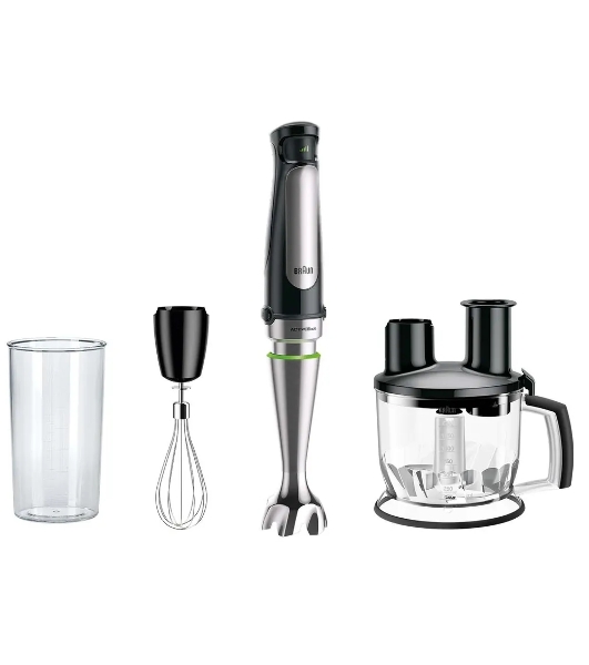 Блендер погружной Braun Multiquick 7 MQ7075X черный, 1000 Вт, плавная регулировка, турбо