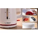 Электрочайник Bosch TWK3M121 белый, 1.7 л, 2400 Вт, скрытый нагревательный элемент, фото4