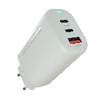 Сетевое зарядное устройство MORE CHOICE NC79a 1USB+2Type-C 3.0A PD 65W быстрая зарядка для Type-C 2м белый, фото 1