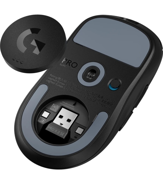 Мышь беспроводная Logitech Mouse PRO X SUPERLIGHT 2 SE, черный