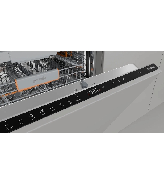 Посудомоечная машина встраиваемая Gorenje GV673B65 16 комплектов, 3 корзины, инверторный мотор, отсрочка старта, Wi-Fi управление, сенсорное управление, полный AquaStop, сенсор уровня воды, энергоэффективность А+++, уровень шума 42 дБ, белый