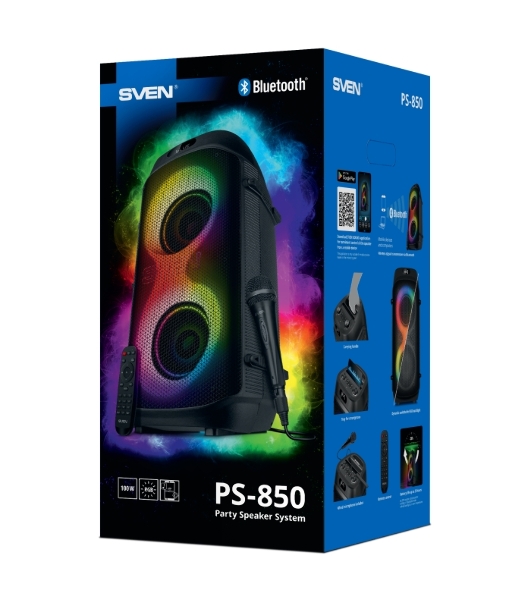 Портативная колонка Sven PS-850, черный