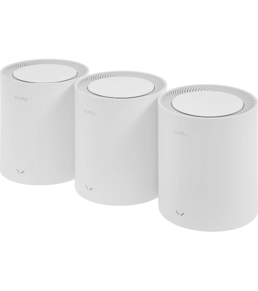 Бесшовный Mesh роутер Cudy M1800(3-Pack) AX1800 10/100/1000BASE-TX белый (упак.:3шт)