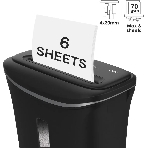 Шредер Deli E9945 черный (секр.P-4) фрагменты 6лист. 12лтр. скобы пл.карты, фото8