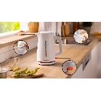 Электрочайник Bosch TWK3M121 белый, 1.7 л, 2400 Вт, скрытый нагревательный элемент, фото5
