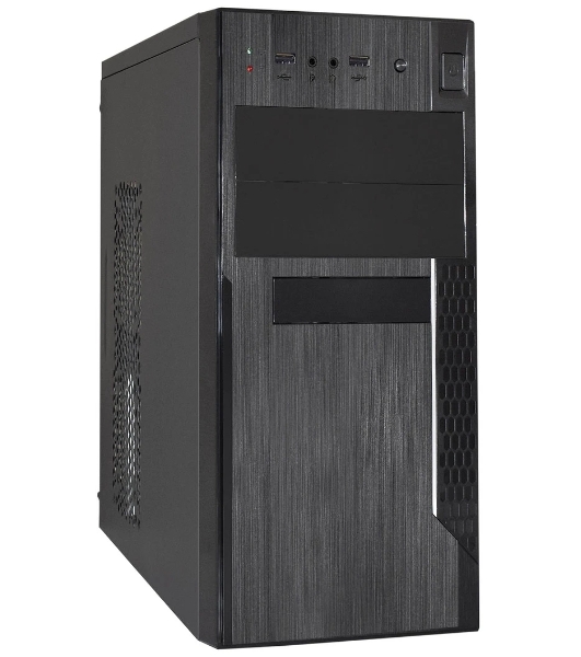 Компьютерный корпус Minitower ExeGate EX299311RUS MA-373X-UNS450 (mATX, БП UNS450 с вент. 12см, 2*USB, аудио, черный)
