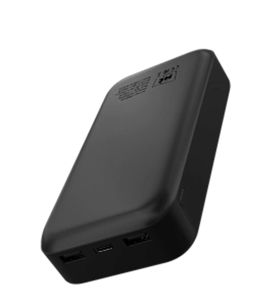 Портативный аккумулятор MORE CHOICE (4620202552914) PB25-20 20000mAh 2USB+Type-C+1micro USB 2.0A, черный