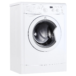 Стиральная машина Indesit IWSD 6105 B (CIS).L белая, загрузка фронтальная 6кг, 1000 об/мин., класс: A