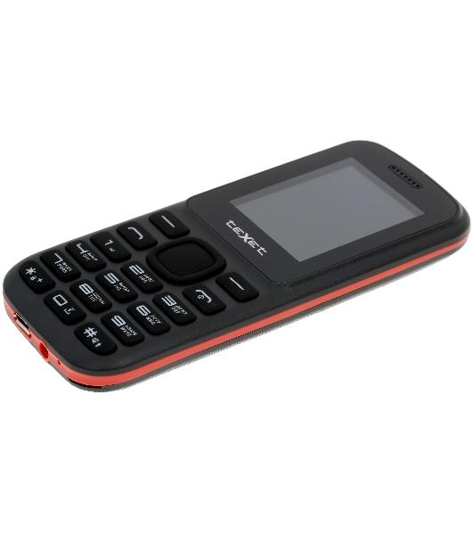 Мобильный телефон teXet TM-130 черный-красный